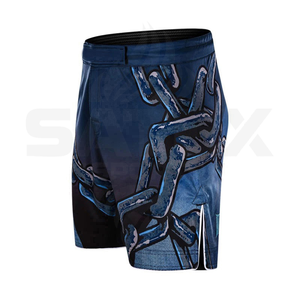 Custom Unisex MMA Fight Wear Shorts with Stretch for Jiu Jitsu and <b>Grappling</b>-Customizable Martial Arts Gear - Product Image 2