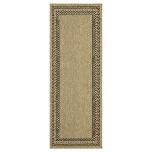 Earth GC_NTL1006 Indoor/Outdoor Area <b>Rug</b> 7 Ft. 10 In. X 10 Ft. 3 In. Jute/<b>Black</b> 10 In. 3 In. - Product Image 4