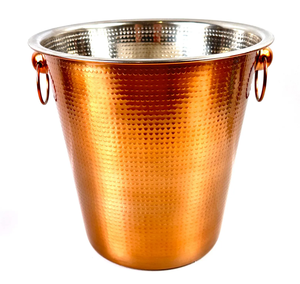 Handcrafted Latest <b>Wine</b> Cooler With Square Base Casted Aluminium Ice Bucket Customizable Champagne Chiller - Product Image 4