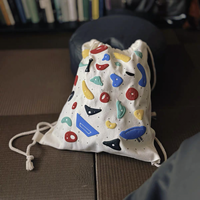 Sac à dos de randonnée en coton avec cordon de serrage pour escalade 2026, sac à chaussures, accessoires cadeaux pour l'escalade sur rocher