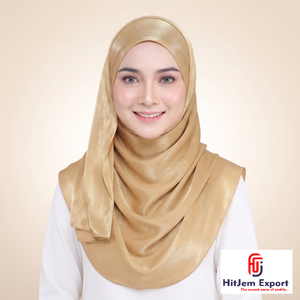 Pañuelo Hijab Personalizado Zimmy Choo, Pañuelo para la Cabeza con Sensación de Seda Suave, Fabricante Textil OEM ODM Personalizado - Product Image 1