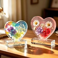 Molde de silicona para marco de fotos, forma de corazón, molde de resina epoxi para fundición, adorno de escritorio, herramienta DIY para pasteles