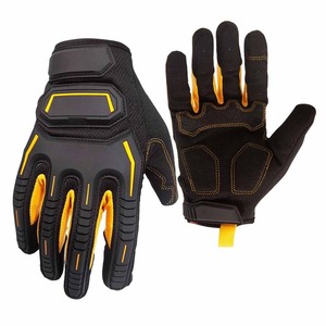 Gants de sport en cuir TPR à doigts entiers, haute qualité, résistants aux chocs, pour hommes, prix de gros - Product Image 1