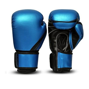 Professional PU Leather Boxing <b>Gloves</b> Full Finger Buckle Closure Unisex Gym Training Gear RL-BG-259 - Product Image 1
