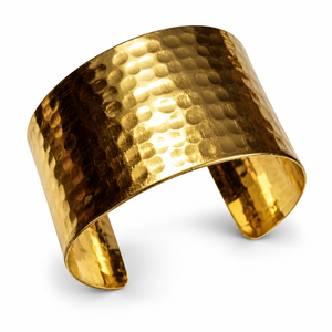 Brazalete de latón dorado antiguo con patrón tribal grabado, brazalete abierto, joyería al por mayor, fabricante y proveedor - Product Image 4