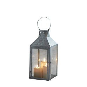 Lanterne en acier galvanisé à poignée en corde, très vendue, pour la décoration de la maison, des mariages et des fermes, lanterne à bougie vintage - Product Image 5