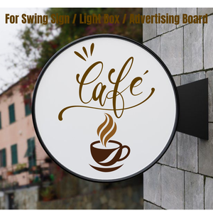 <b>Custom</b> Round LED Hanging Acrylic Lightbox Menu <b>Sign</b> for Cafe, Restaurant & Shop Entrance - Product Image 2