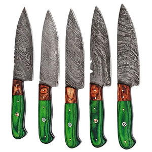 Ensemble de couteaux de cuisine professionnels en acier Damas, design élégant et raffiné, couteaux de chef, durables, performants et fiables pour un usage quotidien - Product Image 5