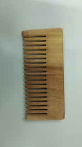 Peigne en bois de Neem unisexe de haute qualité 100% authentique écologique indien Artware large dent cheveux/barbe bio naturel artisanat - Product Image 4