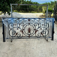 Barandilla de Balcón de Acero Inoxidable y Hierro Forjado de Diseño Moderno, Reja Ornamental para Villa/Hogar, 1 Año de Garantía, TTD para Terraza/Porche
