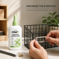 Colle blanche PINIX 250g PVA lavable non toxique pour l'école, l'artisanat, le papier, le bois, les loisirs créatifs pour enfants, la menuiserie, en bouteille, vente en gros, usine, OEM