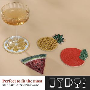 Perles de verre rondes bohèmes avec design antidérapant, diamètre et épaisseur personnalisés, écologiques, faites à la main pour la décoration de table - Product Image 2