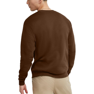 Sudadera cómoda de cuello redondo de ajuste holgado en hombros, pecho y cintura, sudadera térmica de cuello redondo de tejido grueso - Product Image 2