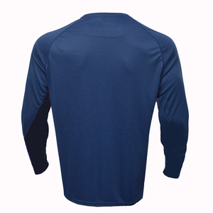 เสื้อเจอร์ซีย์ตกปลาผู้ชาย สีขาวล้วน ป้องกันรังสียูวี UPF 50+ เสื้อป้องกันแสงแดด แขนยาว สำหรับกิจกรรมกลางแจ้ง เดินป่า ว่ายน้ำ วิ่ง - Product Image 3