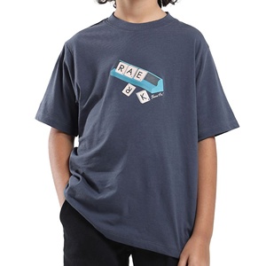 RIOLEAF T-shirt Enfant Classique Automne en Coton Tricoté Col Rond Anti-boulochage Écologique à Manches Courtes Motif Rayé - Product Image 4