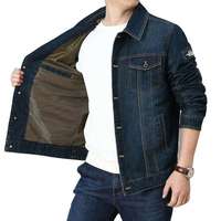 Veste Trucker pour Homme, Boutonnée, en Jean, Manteau Classique, Matière Coton Durable, Respirante, Vêtement Quotidien Décontracté, Veste d'Extérieur