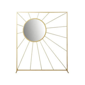 Miroir mural en fer arqué de style architectural moderne, miroir décoratif haut de gamme pour mariage - Product Image 4