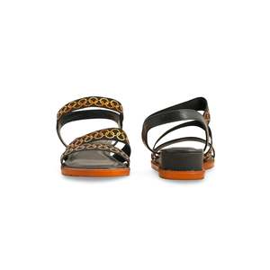 Sandales à talons formelles noires FR7876 Design de pantoufle élégant - Product Image 2