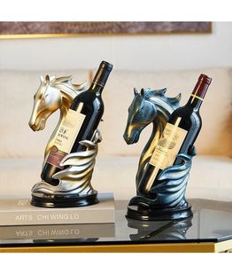 Soporte de metal personalizado con forma de caballo para botellas de vino, decoración premium para el hogar y bar. - Product Image 2