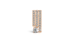 Aarinya - Colgante Arquitectónico Moderno de Triple Barra con Diamantes Geométricos Cultivados en Laboratorio y Oro de 9K para Mujer, con Broche Solitario Redondo - Product Image 3
