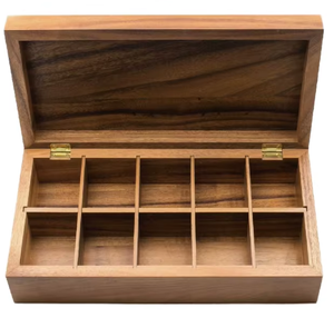 Handmade Decorative Wooden Storage Boxes & <b>Bins</b> Crafted For Festive Gifting Home Decor And Elegant Table Centerpiece Use - Product Image 1