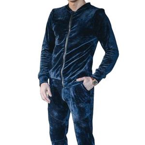 Survêtements en velours à capuche pour hommes, coupe classique, hiver, décontractés, unis, les meilleurs ensembles de jogging – Vente en gros - Product Image 1