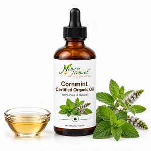 Huile Essentielle de Menthe Poivrée Biologique Certifiée Mentha Arvensis Distillée à la Vapeur 100% Pure Naturelle Riche en Menthol pour l'Aromathérapie - Product Image 2