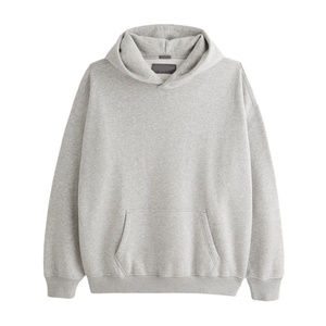 Sweat-shirts d'hiver personnalisés 100% coton molletonné pour hommes, grande taille, logo brodé, respirant, séchage rapide, formel, 200 g/m², avec poche, uni - Product Image 1
