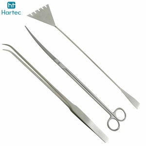 Kit de Herramientas de Acuarios de Acero Inoxidable OEM Personalizado, Tijeras Largas, Pinzas, Herramientas para Aplanar Arena, para Mantenimiento de Plantas de Acuarios - Product Image 2