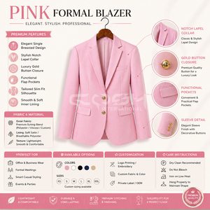 Blazer Transpirable de Poliéster y Algodón con Doble Ribete y Forro Personalizado de la Hermandad Griega Alpha Kappa de Cosh International, Listo para Enviar - Product Image 5