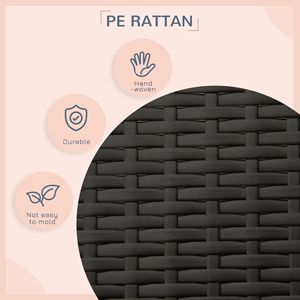 Cuccia per Cani in Vimini con Baldacchino in Rattan, Cuscino in PE Rattan, Design Rialzato per Uso Esterno - Product Image 5