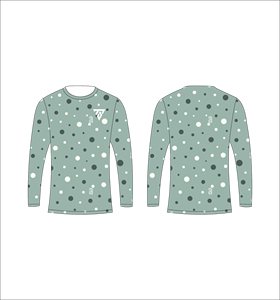 Camiseta de manga larga de camuflaje multicolor azul marino para hombre, camiseta con cuello redondo y patrón de rejilla de formas geométricas abstractas, ropa informal de calle - Product Image 4