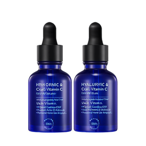 Sérum à l'acide hyaluronique et à la vitamine C avec Centella Asiatica - Sans huile - Ampoule professionnelle pour usage domestique - Product Image 2