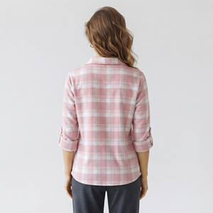 100% Cotton Women <b>Flannel</b> Shirt Long Sleeve Sleeping Shirt Button Down Nightwear Shirt Lounger Wear Soft <b>Flannel</b> Shirt Ladies - Product Image 3