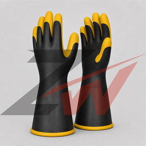 Gants de sécurité électriques isolés jusqu'au coude, anti-boulochage, séchage rapide, durables, pour électriciens - Product Image 6