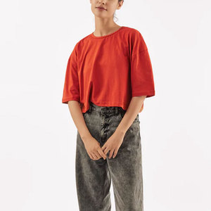 100% Breathable Summer Wear Women <b>Crop</b> <b>Top</b> Shirts Latest Style Custom Logo Women <b>Crop</b> <b>Top</b> Shirts - Product Image 4