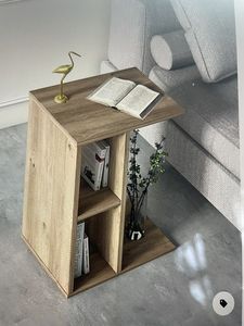 Tabouret en bois Eagle Furniture avec repose-pieds/support pour les jambes, bois massif, naturel - Product Image 4