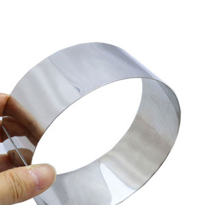 แหวนมูสสแตนเลสเกรดอาหาร ขนาดสูง 6 ซม. ขนาด 12-24 ซม. สามารถสั่งทำได้ แม่พิมพ์อบขนมสำหรับแป้งและเค้ก ใช้กับเครื่องล้างจานและเตาอบได้ - Product Image 4