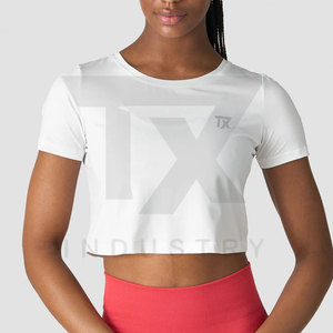 Top corto de alta calidad para mujer, venta al por mayor, camisa holgada, top corto para mujer - Product Image 3