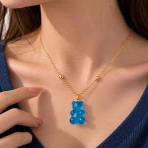 ชุดของขวัญสร้อยคอหมีกัมมี่แบบกำหนดเอง พร้อมตุ๊กตาหมีและกล่องของขวัญ - Product Image 5