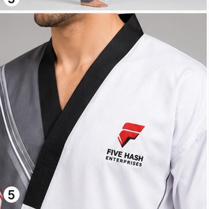 Premium taekwondo uniform providing superior comfort breathable fabric and reliable <b>strength</b> for <b>training</b> sparring wholesale - Product Image 5