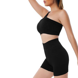 Ropa Deportiva de Yoga Personalizada para Mujer, Transpirable, Ligera, Sin Costuras, Elástica en Cuatro Direcciones, Cintura Elástica, Logotipo Frontal, Color Sólido - Product Image 5