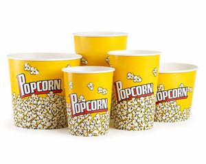 Gobelet personnalisé en papier kraft blanc écologique à double paroi de qualité alimentaire pour crème glacée, soupe, pop-corn et frites - Product Image 4