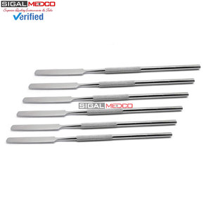 Espátulas para cemento dental, juego de 6 piezas, instrumentos de mezcla de acero inoxidable para laboratorio dental, cemento compuesto de ortodoncia, alginato y cera - Product Image 5