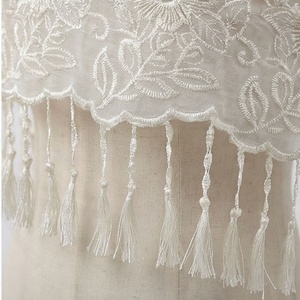 Voiles et châles en coton doux ethnique de haute qualité, imprimé feuilles, 85x180 cm, couleur personnalisée, hijab en voile avec pompons en dentelle - Product Image 6