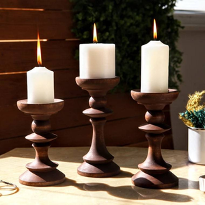 Candelabros Hechos a Mano, Decoración para el Hogar, Regalo, Candelabro de Madera, Decoración para Bodas, Regalos para el Hogar Nuevo, Candelabros de Madera Únicos - Product Image 1