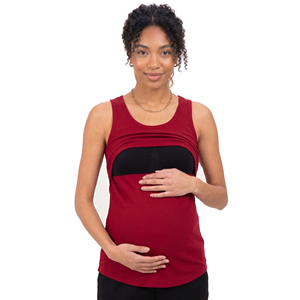 Camiseta sin mangas acanalada para mujer, top de maternidad, ropa de dormir, ajuste regular, para verano, ligera, chaleco de maternidad para mujer - Product Image 1
