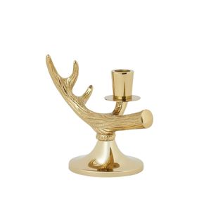 Support de bougie en aluminium plaqué or à double anneau pour centre de table, idéal pour mariages et événements - Product Image 4