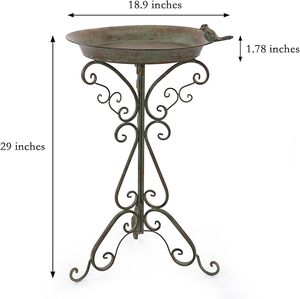 Bebedero para Pájaros de Metal Estilo Cocina, de Fabricante Confiable, para Decoración de Jardín y Actividades Diarias de Bebederos para Aves Silvestres - Product Image 2