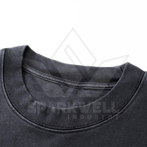 Men's Oversized <b>Long</b> <b>Sleeve</b> <b>T</b>-<b>Shirt</b> <b>Black</b> 100% Cotton Jersey Streetwear O-Neck Loose Fit Front Logo Anti-Wrinkle - Product Image 3